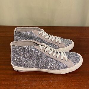 SeaVees California Special Nova Glitter Synthetic HiTop Sneakers women 7.5
